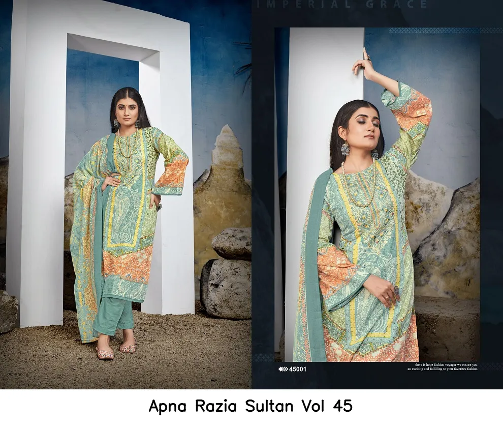 Apna Razia Sultan Vol 45 — Wholesale Dress Material, Apna wholesale from Surat — view 8