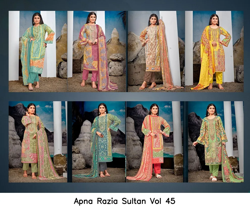 Apna Razia Sultan Vol 45 — Wholesale Dress Material, Apna wholesale from Surat — view 9