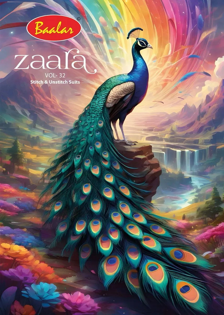 Baalar Zara Vol 32 — Unstitched Dress Material Online, Baalar wholesale from Surat — view 1