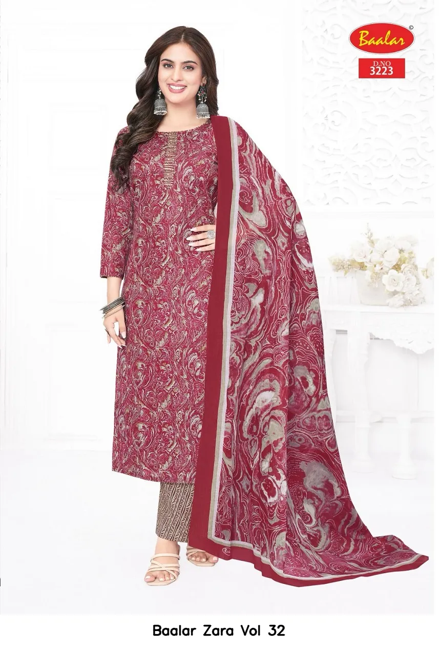 Baalar Zara Vol 32 — Wholesale Dress Material, Baalar wholesale from Surat — view 9