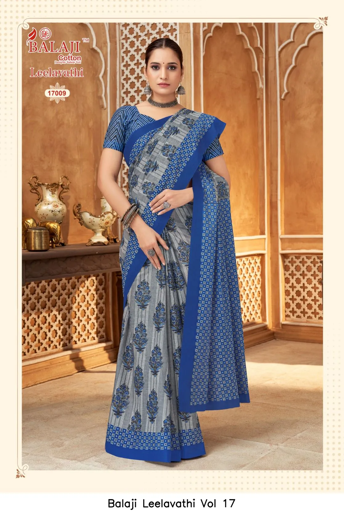 Balaji Leelavathi Vol 17 — Cotton Sarees Wholesale, Balaji Cotton wholesale from Surat - Gallery Image 10