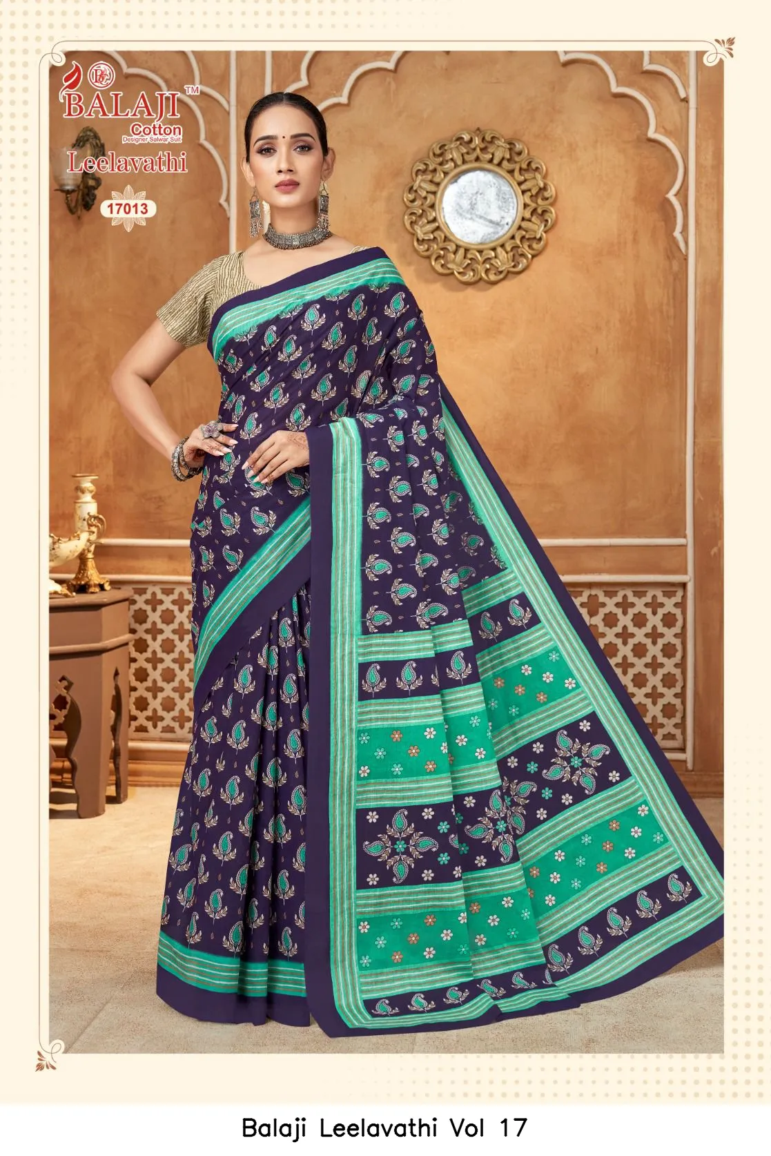 Balaji Leelavathi Vol 17 — Cotton Sarees Wholesale, Balaji Cotton wholesale from Surat - Gallery Image 11
