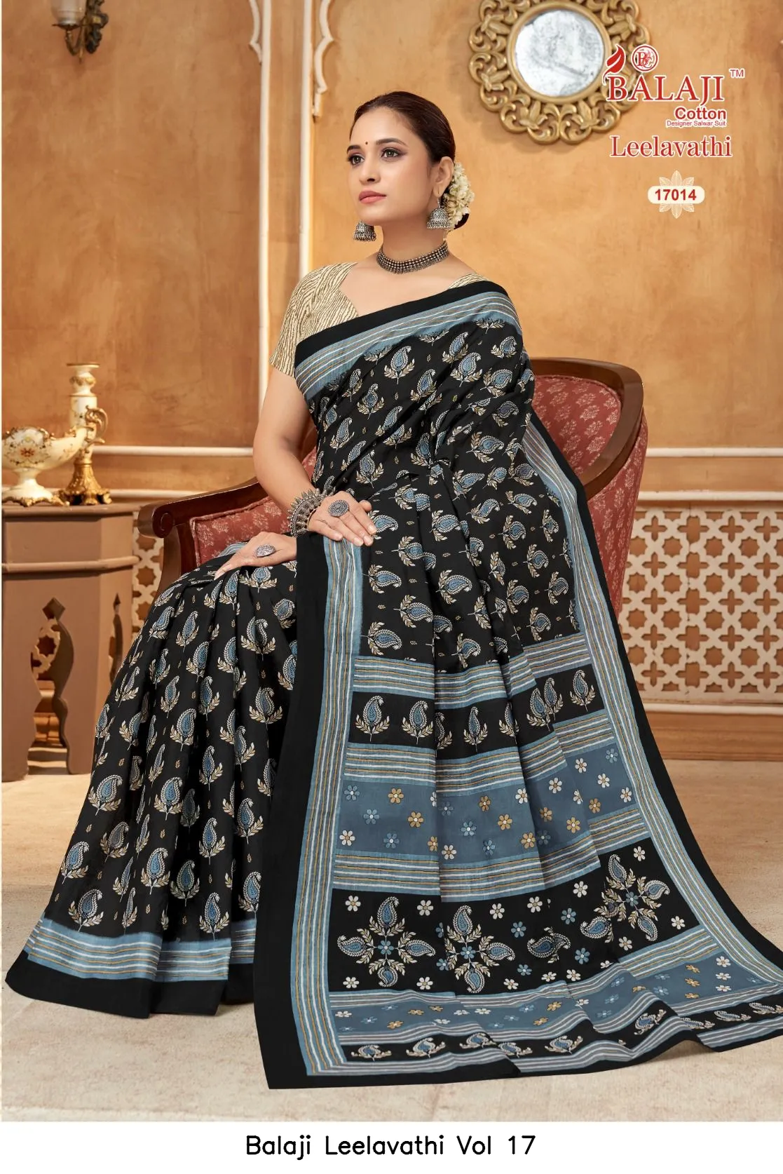 Balaji Leelavathi Vol 17 — Cotton Sarees Wholesale, Balaji Cotton wholesale from Surat - Gallery Image 4