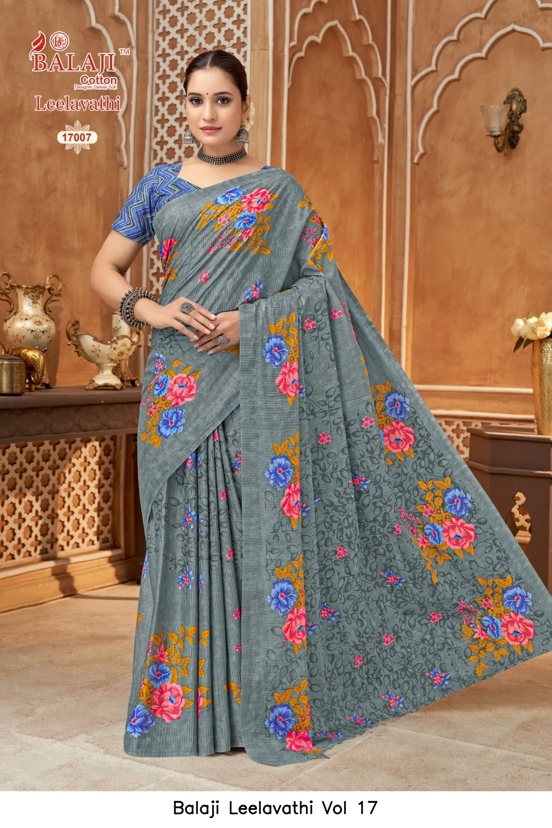Balaji Leelavathi Vol 17 — Cotton Sarees Wholesale, Balaji Cotton wholesale from Surat - Gallery Image 5