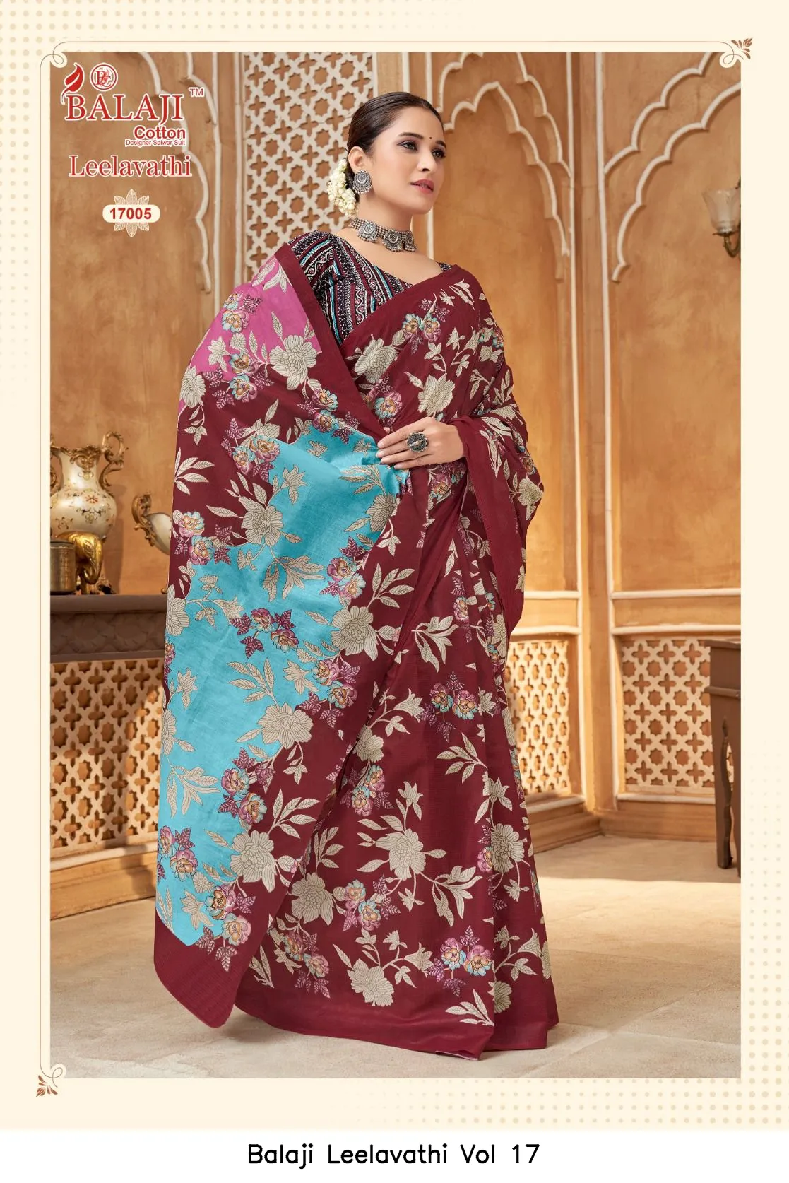 Balaji Leelavathi Vol 17 — Cotton Sarees Wholesale, Balaji Cotton wholesale from Surat - Gallery Image 8