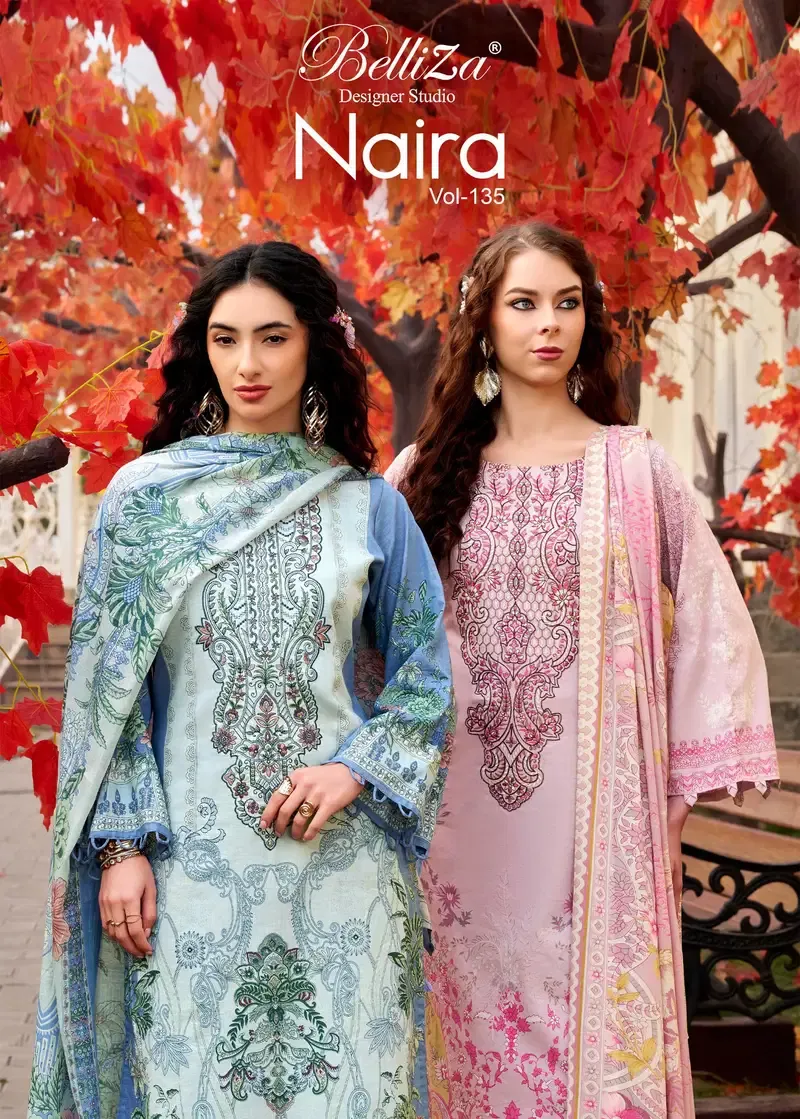 Belliza Naira Vol 135 — Wholesale Dress Material, Belliza Designer wholesale from Surat — view 1