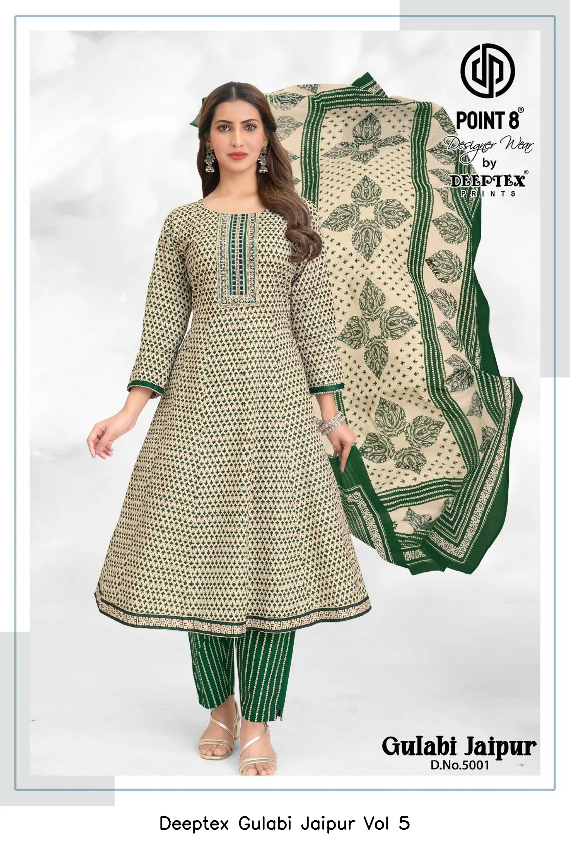 Deeptex Gulabi Jaipur Vol 5 — Unstitched Suits, Deeptex Prints wholesale from Surat - Gallery Image 2