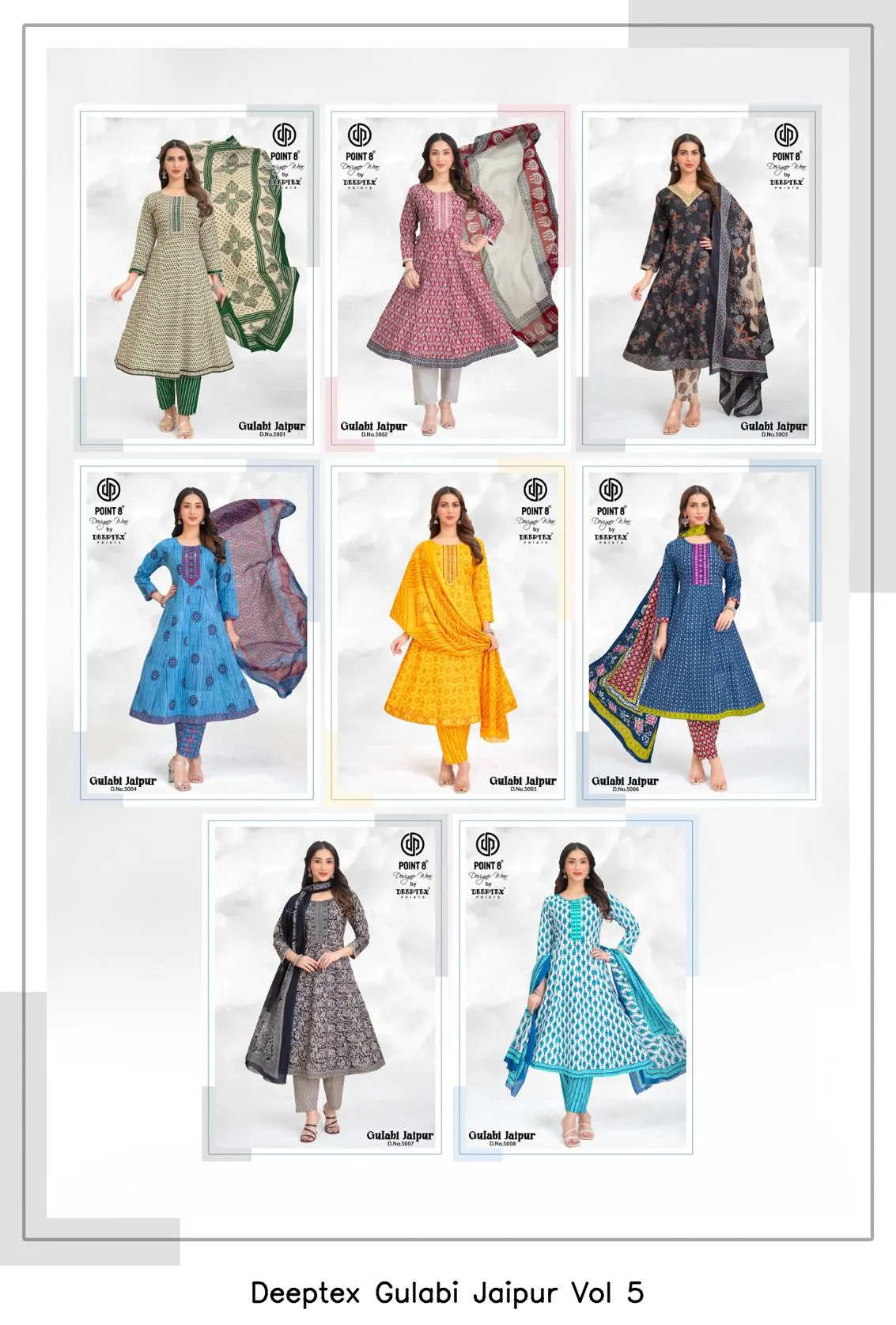 Deeptex Gulabi Jaipur Vol 5 — Unstitched Suits, Deeptex Prints wholesale from Surat - Gallery Image 9