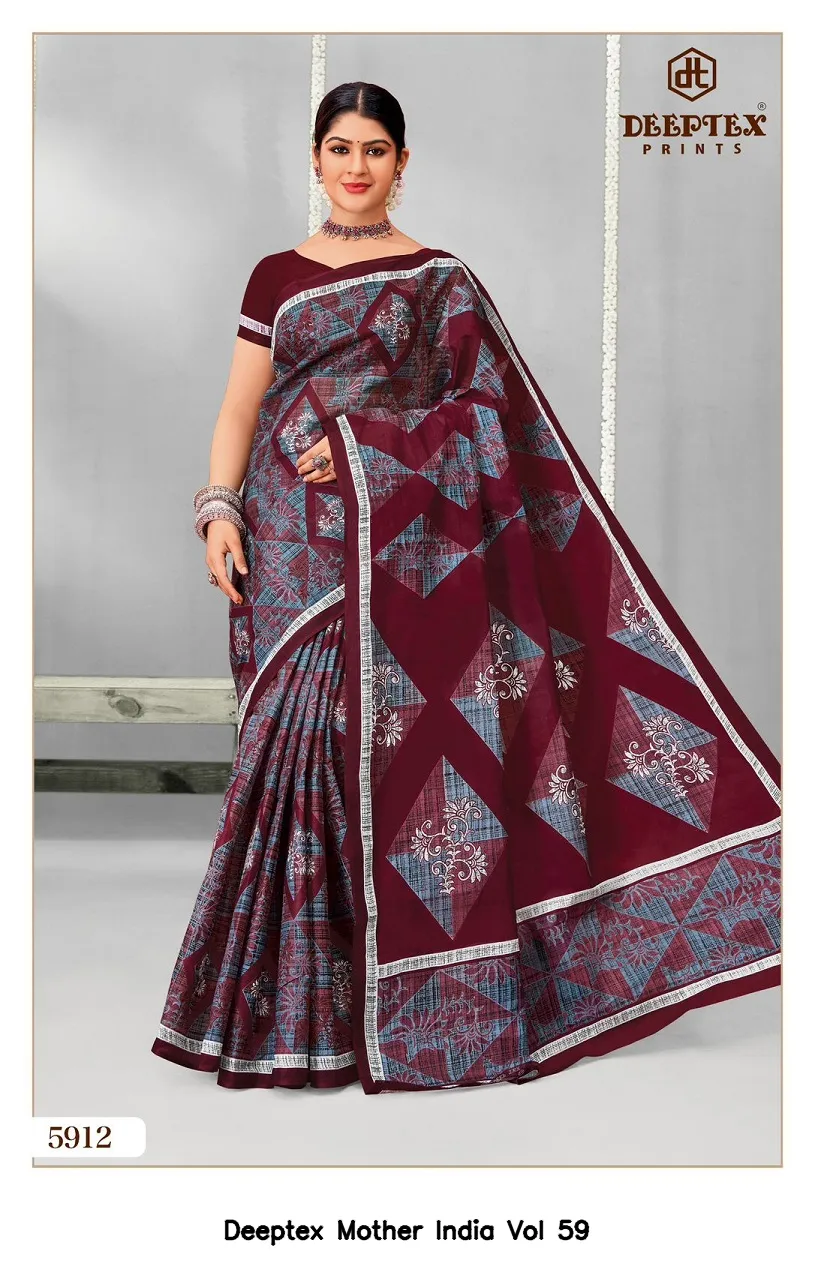 Deeptex Mother India Vol 59 — Cotton Sarees Wholesale, Deeptex Prints wholesale from Surat - Gallery Image 14