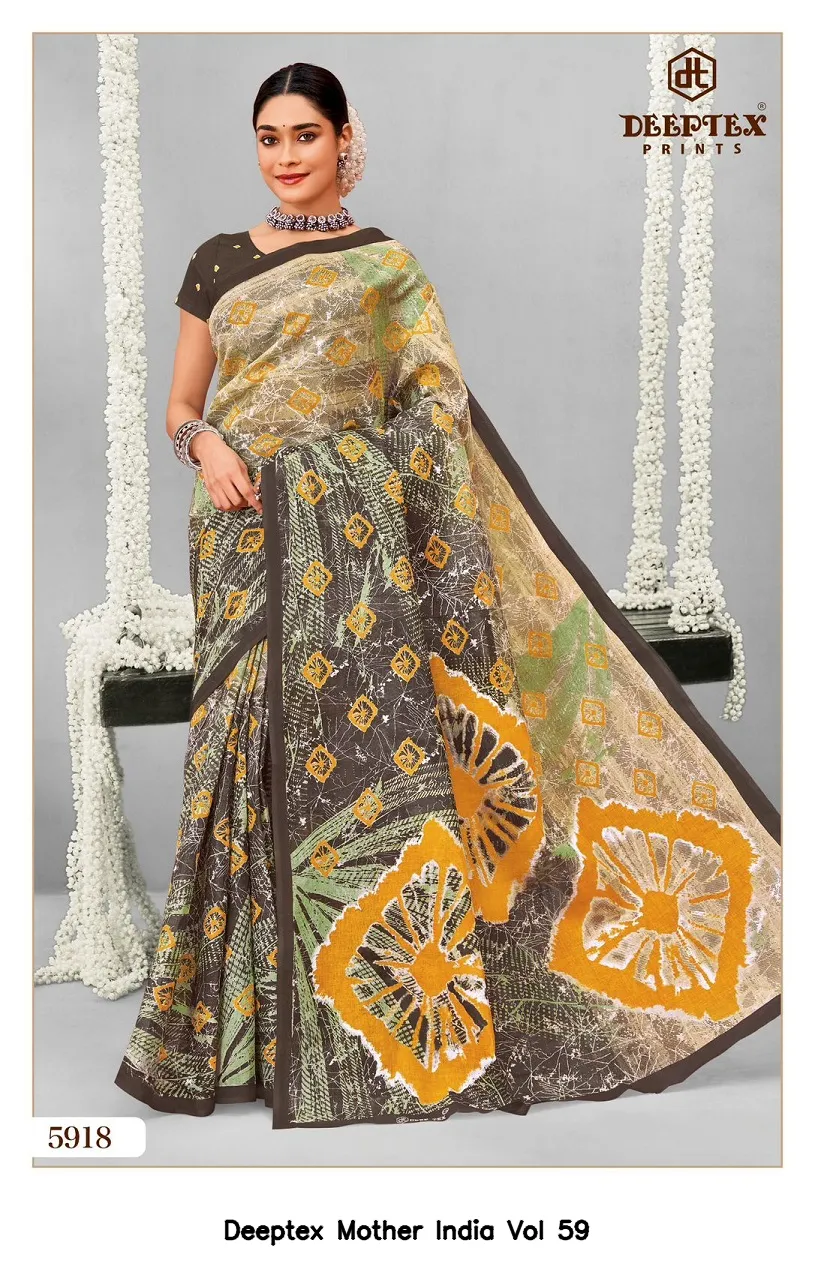 Deeptex Mother India Vol 59 — Cotton Sarees Wholesale, Deeptex Prints wholesale from Surat - Gallery Image 28