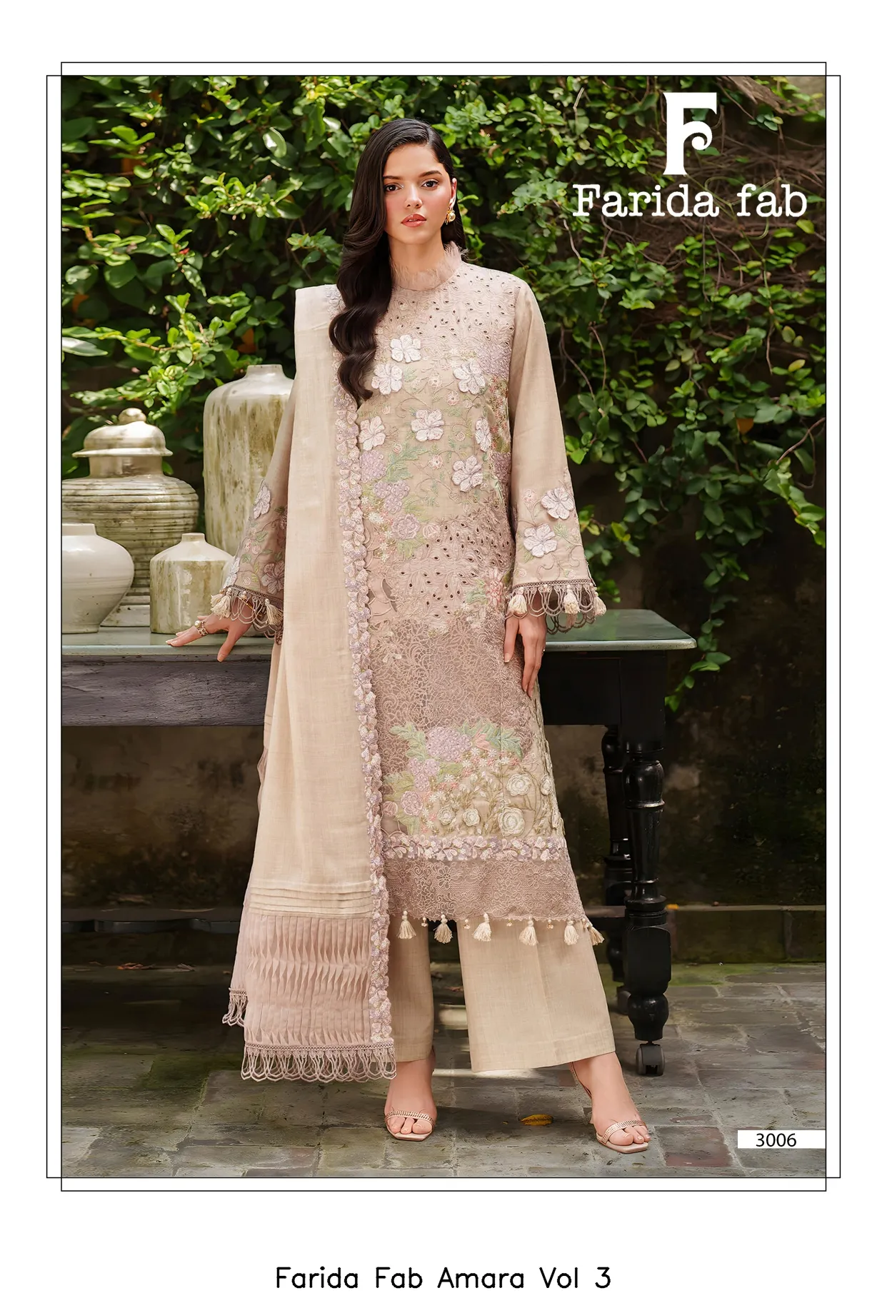 Farida Fab Amara Vol 3 — Unstitched Suits, Farida wholesale from Surat — view 8