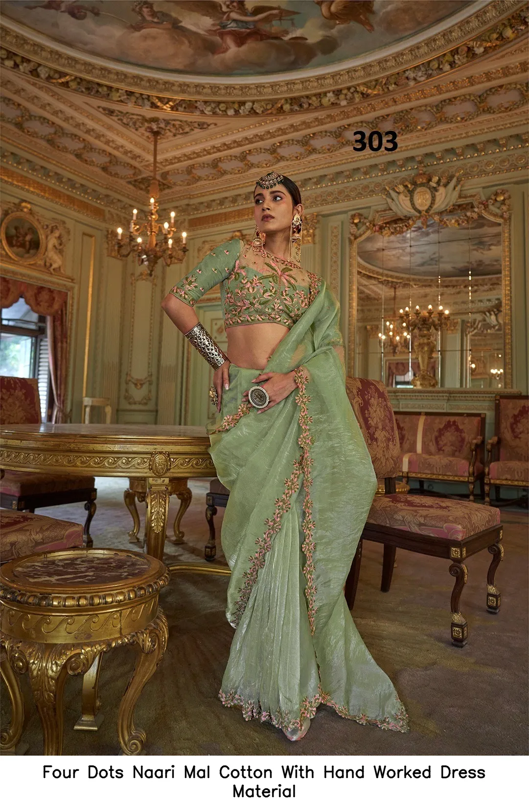 Kalakaand Gulkari 1 Soft Tissue Embrodiery Work Designer Saree Catalog — Wholesale Sarees, Vardan Ethnic wholesale from Surat — view 11