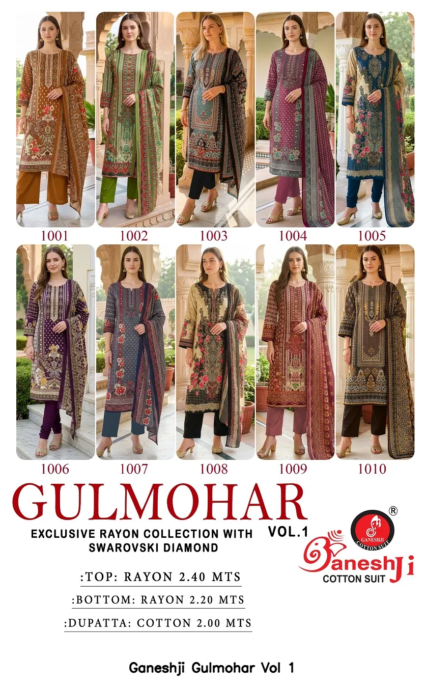 Ganeshji Gulmohar Vol 1 — Wholesale Dress Material, Ganeshji wholesale from Surat — view 10