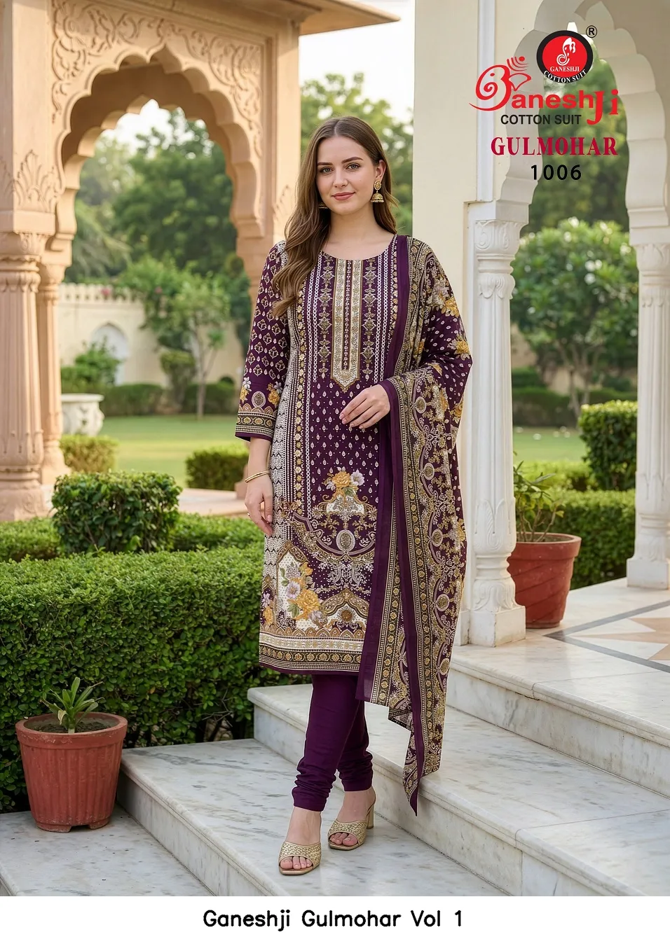Ganeshji Gulmohar Vol 1 — Wholesale Dress Material, Ganeshji wholesale from Surat — view 11