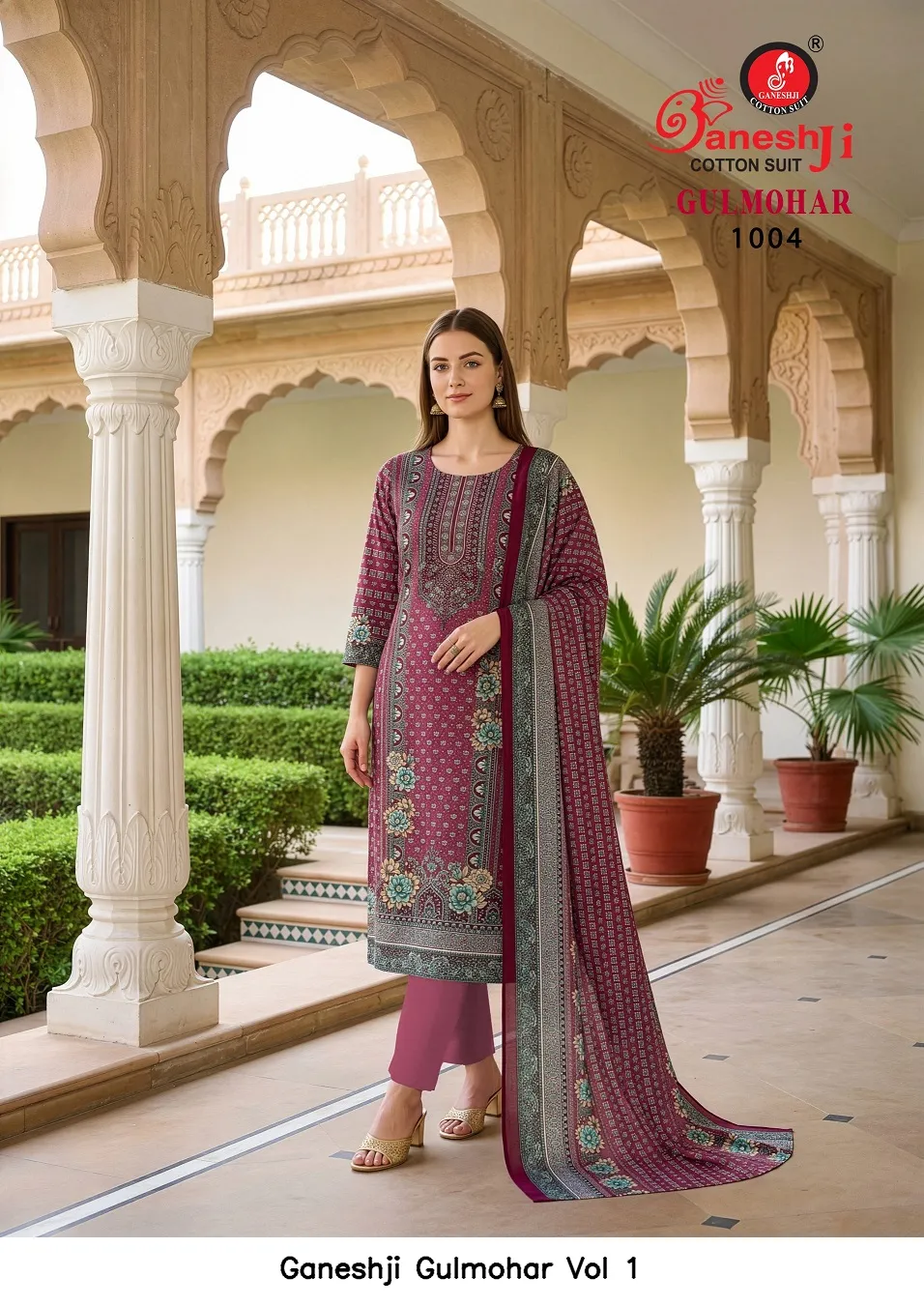 Ganeshji Gulmohar Vol 1 — Wholesale Dress Material, Ganeshji wholesale from Surat — view 3