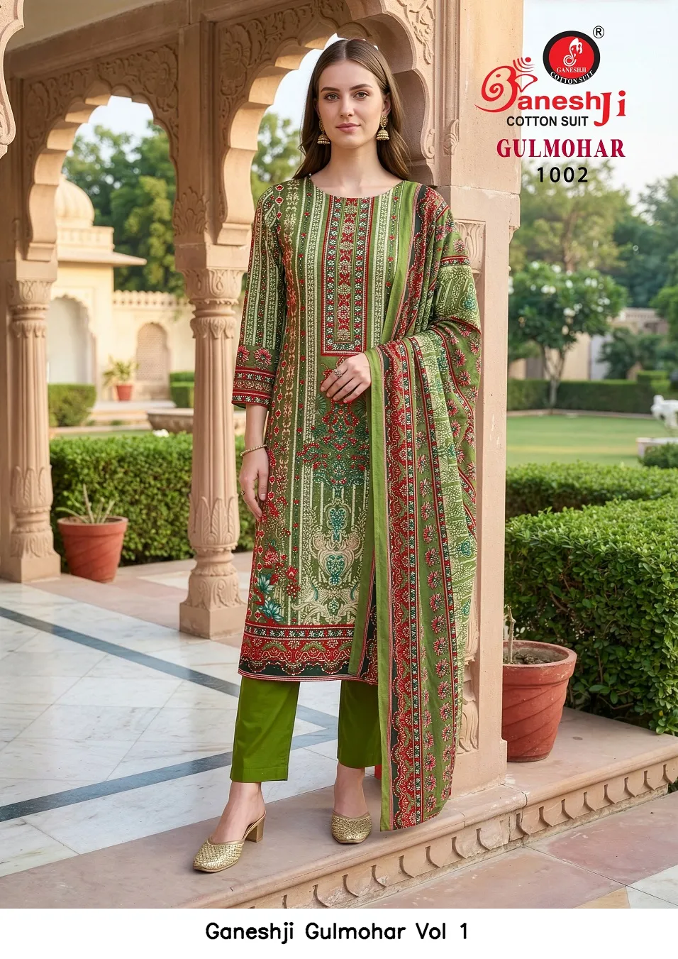 Ganeshji Gulmohar Vol 1 — Wholesale Dress Material, Ganeshji wholesale from Surat — view 4