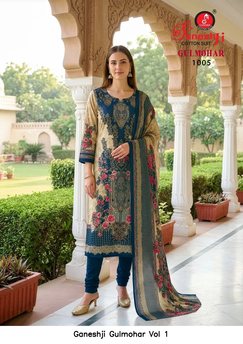 Ganeshji Gulmohar Vol 1 — Wholesale Dress Material, Ganeshji wholesale from Surat — view 5
