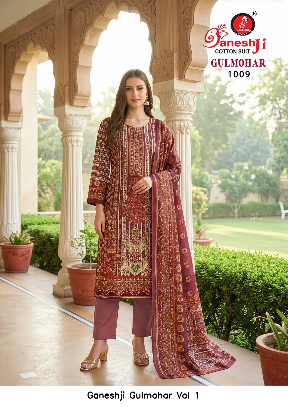 Ganeshji Gulmohar Vol 1 — Wholesale Dress Material, Ganeshji wholesale from Surat — view 6