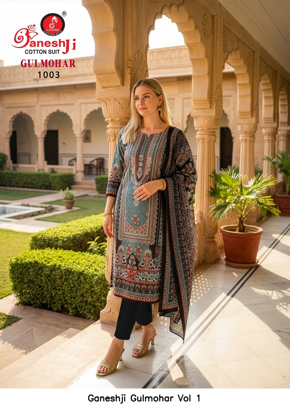 Ganeshji Gulmohar Vol 1 — Wholesale Dress Material, Ganeshji wholesale from Surat — view 8