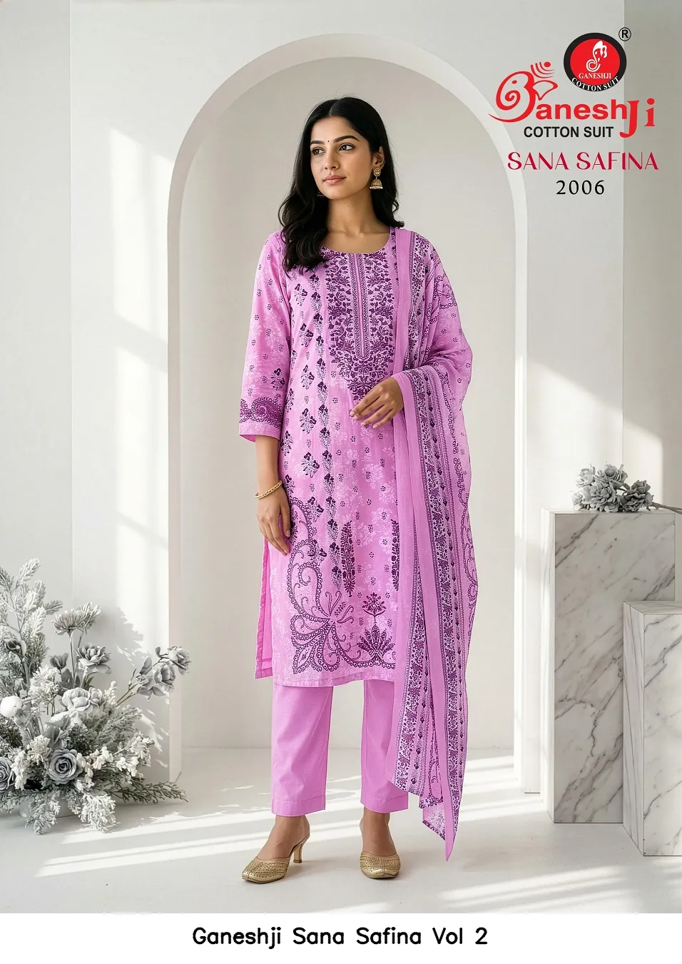 Ganeshji Sana Safina Vol 2 — Wholesale Dress Material, Ganeshji wholesale from Surat — view 10