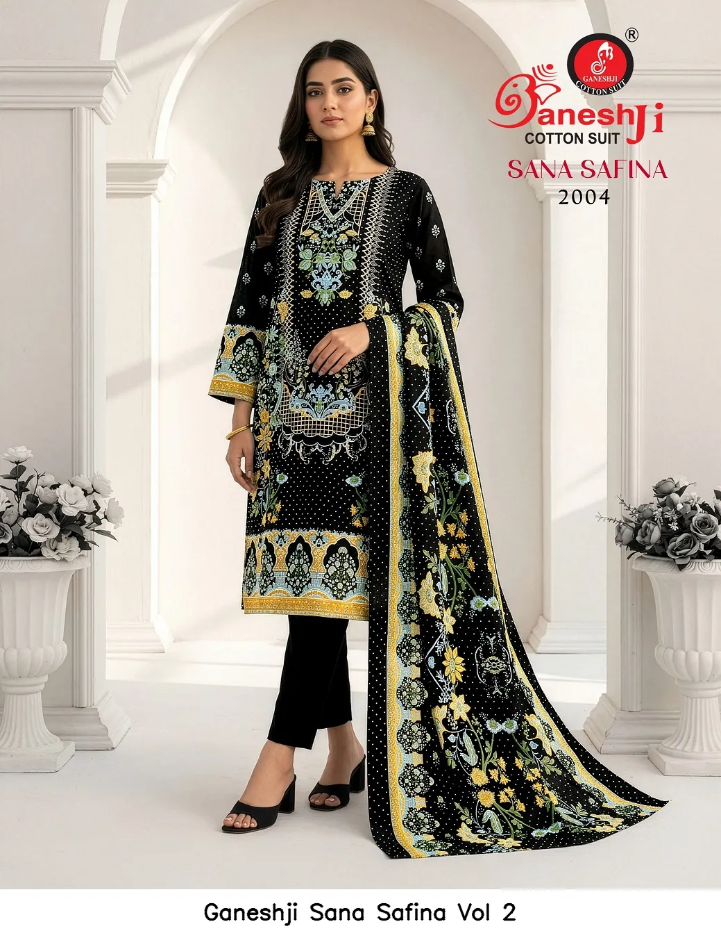 Ganeshji Sana Safina Vol 2 — Wholesale Dress Material, Ganeshji wholesale from Surat — view 3