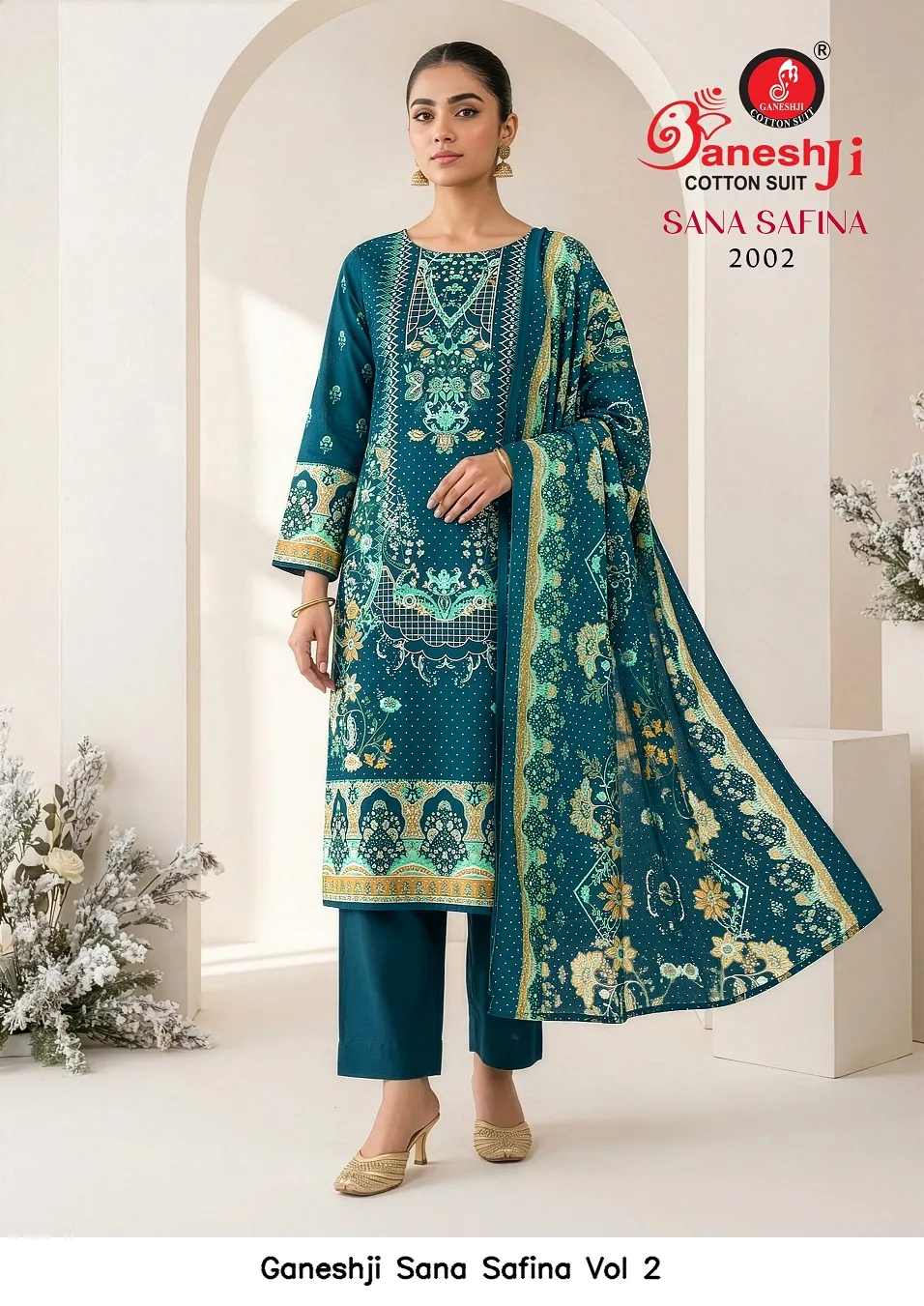 Ganeshji Sana Safina Vol 2 — Wholesale Dress Material, Ganeshji wholesale from Surat — view 4