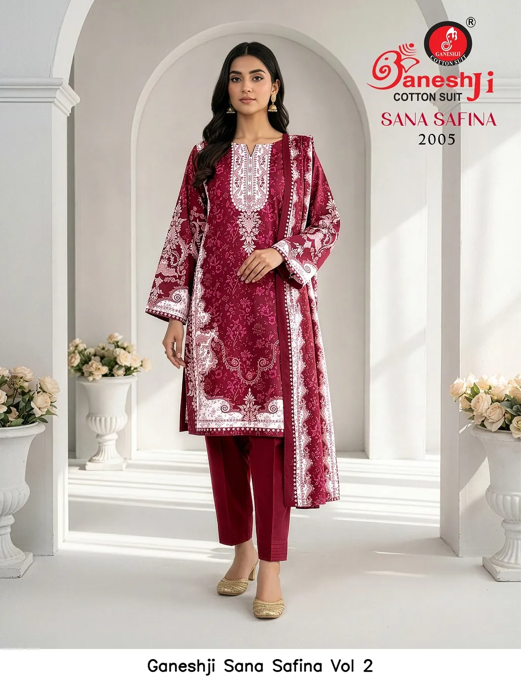 Ganeshji Sana Safina Vol 2 — Wholesale Dress Material, Ganeshji wholesale from Surat — view 5