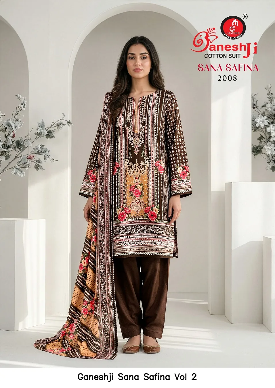 Ganeshji Sana Safina Vol 2 — Wholesale Dress Material, Ganeshji wholesale from Surat — view 6