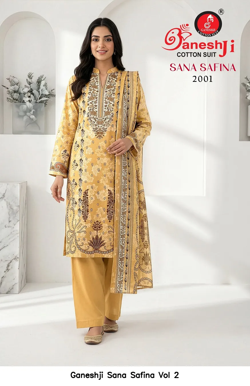 Ganeshji Sana Safina Vol 2 — Wholesale Dress Material, Ganeshji wholesale from Surat — view 8