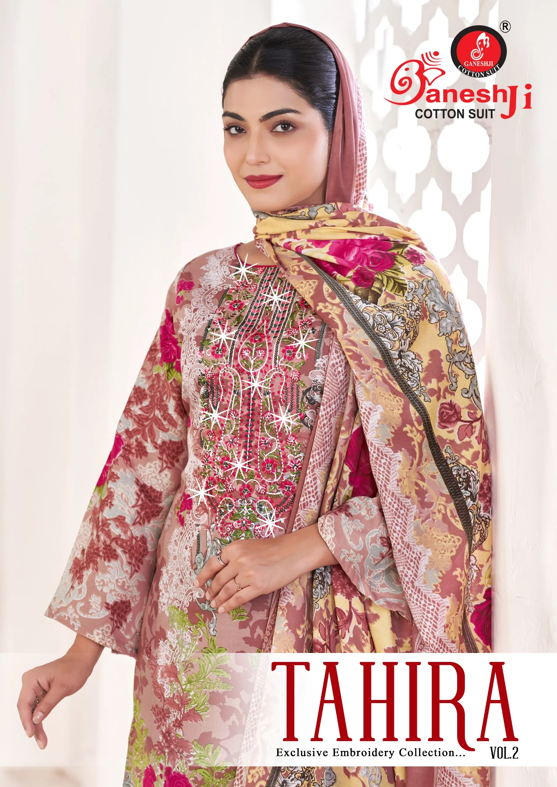 Ganeshji Tahira Vol 2 — Unstitched Dress Material Online, Ganeshji wholesale from Surat — view 1