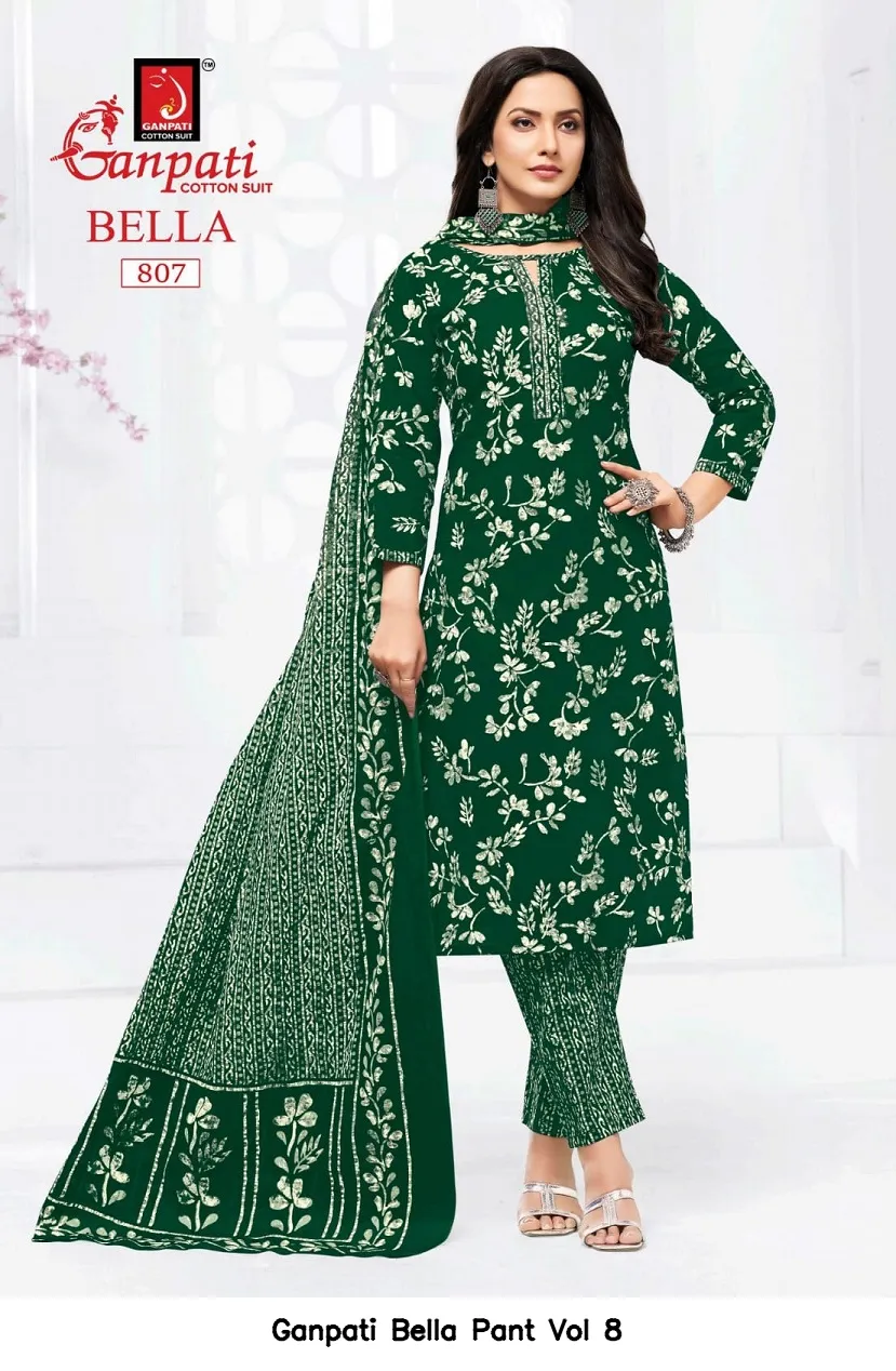Ganpati Bella Pant Vol 8 — Wholesale Dress Material, Ganpati wholesale from Surat — view 17