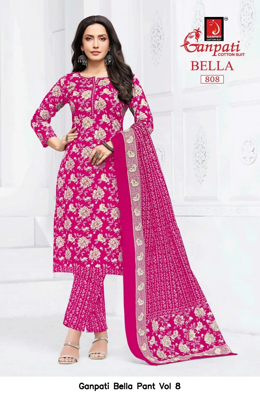 Ganpati Bella Pant Vol 8 — Wholesale Dress Material, Ganpati wholesale from Surat — view 2