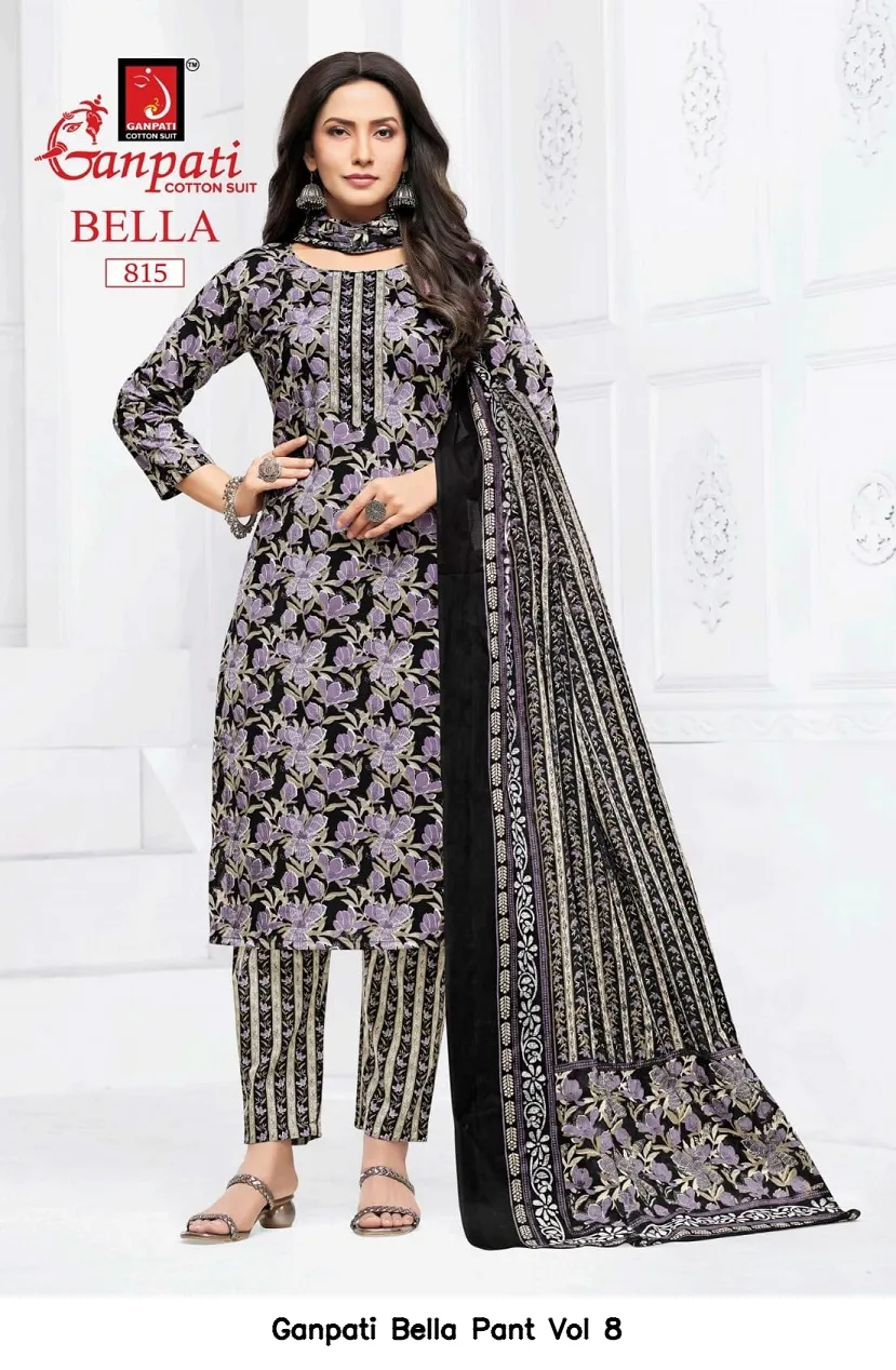 Ganpati Bella Pant Vol 8 — Wholesale Dress Material, Ganpati wholesale from Surat — view 3