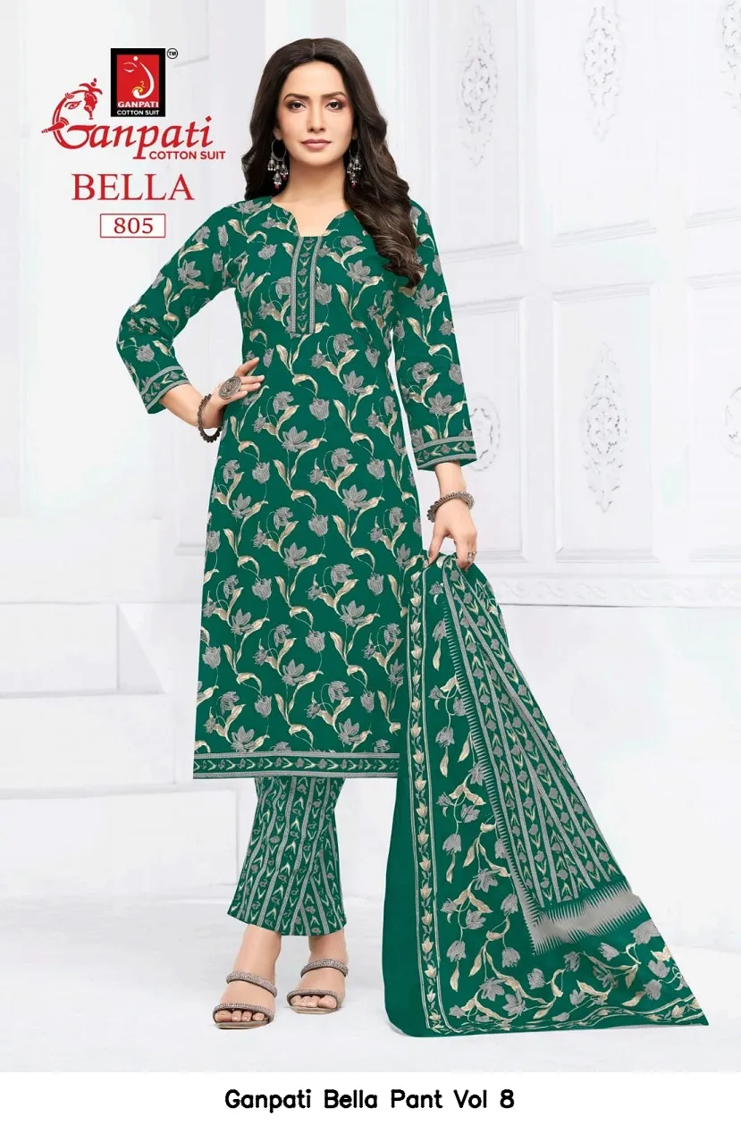 Ganpati Bella Pant Vol 8 — Wholesale Dress Material, Ganpati wholesale from Surat — view 5