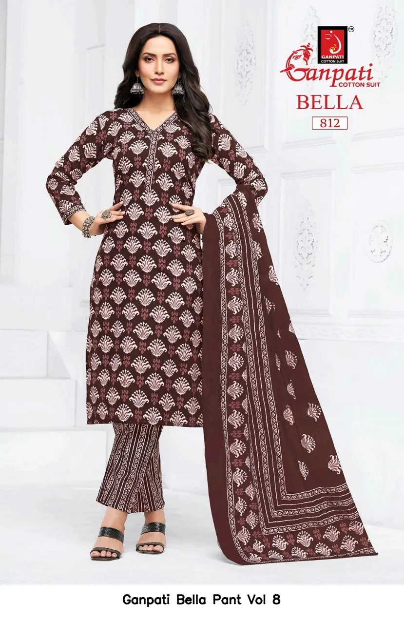 Ganpati Bella Pant Vol 8 — Wholesale Dress Material, Ganpati wholesale from Surat — view 8