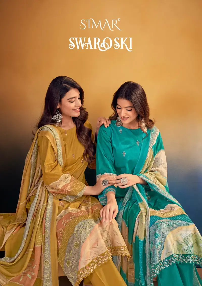 Glossy Simar Swaroski — Wholesale Salwar Suits, Glossy wholesale from Surat — view 1
