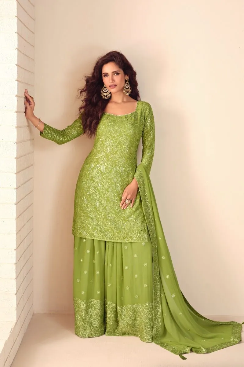 Gulkayra Ziana Real Georgette Embroidery Worked Designer Salwar Kameez  Catalog
