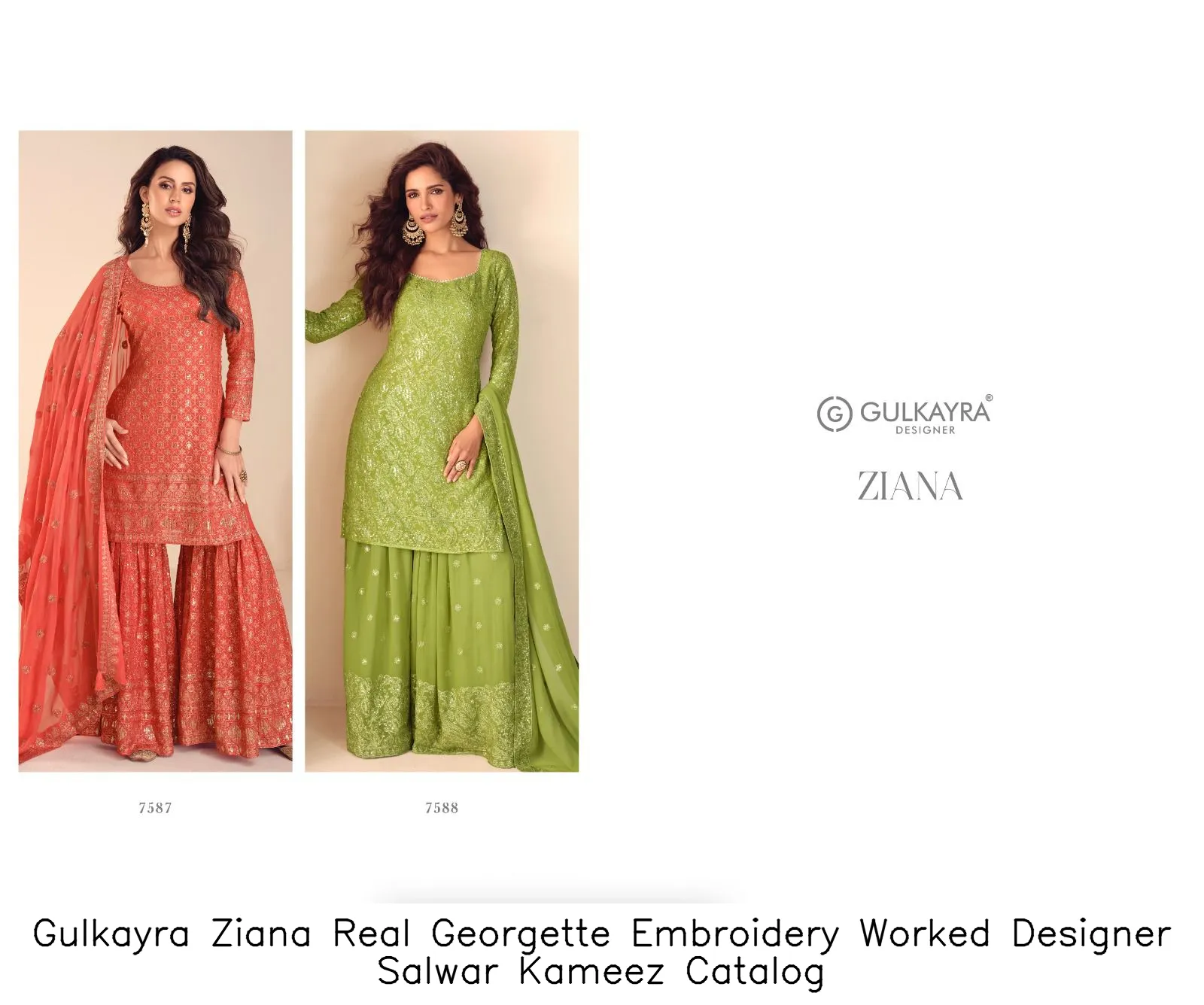 Gulkayra Ziana Real Georgette Embroidery Worked Designer Salwar Kameez  Catalog — Wholesale Readymade Suit, Gulkayra wholesale from Surat — view 3