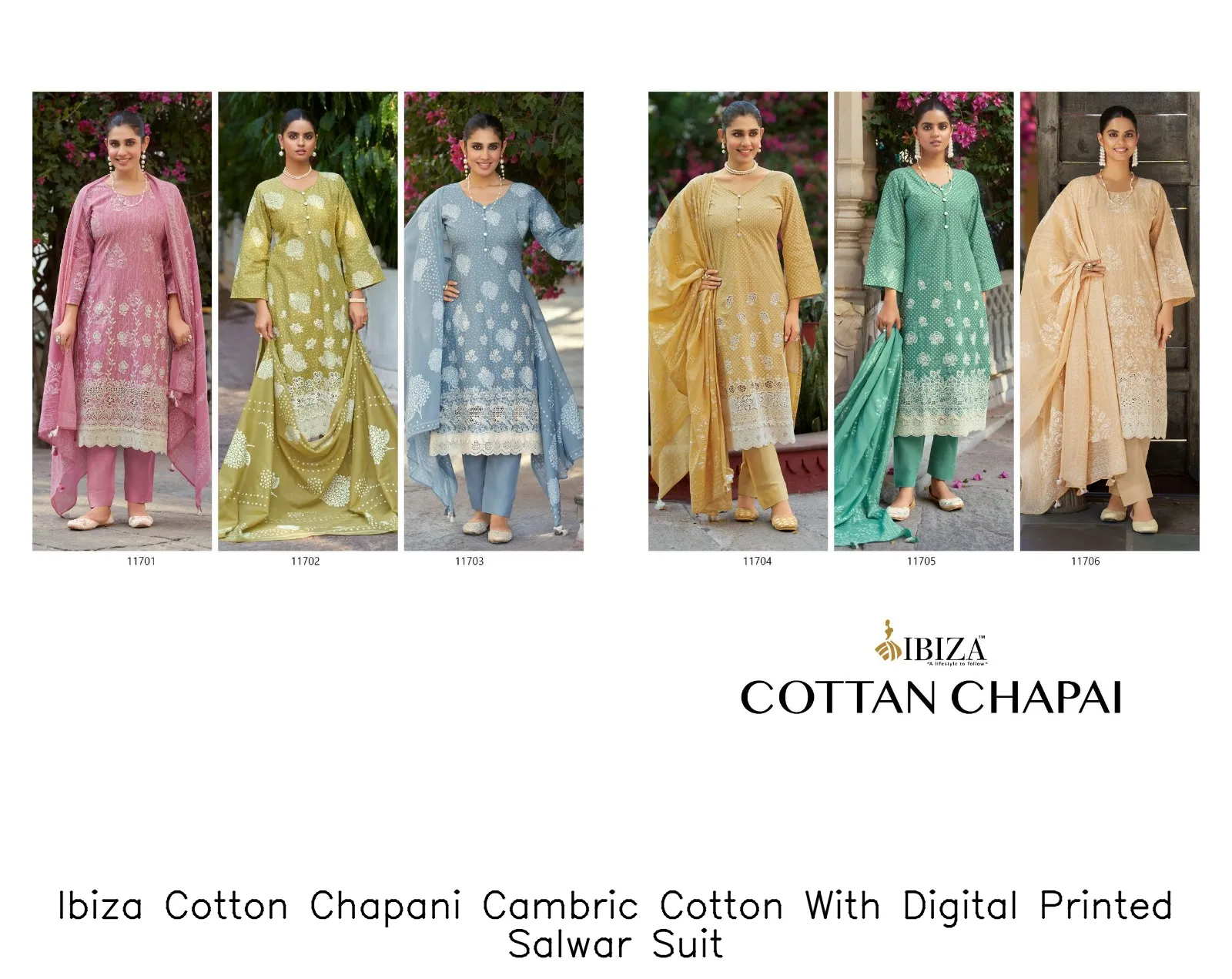 Ibiza Cotton Chapani Cambric Cotton With Digital Printed Salwar Suit — Wholesale Pakistani Suits, Ibiza wholesale from Surat - Gallery Image 4