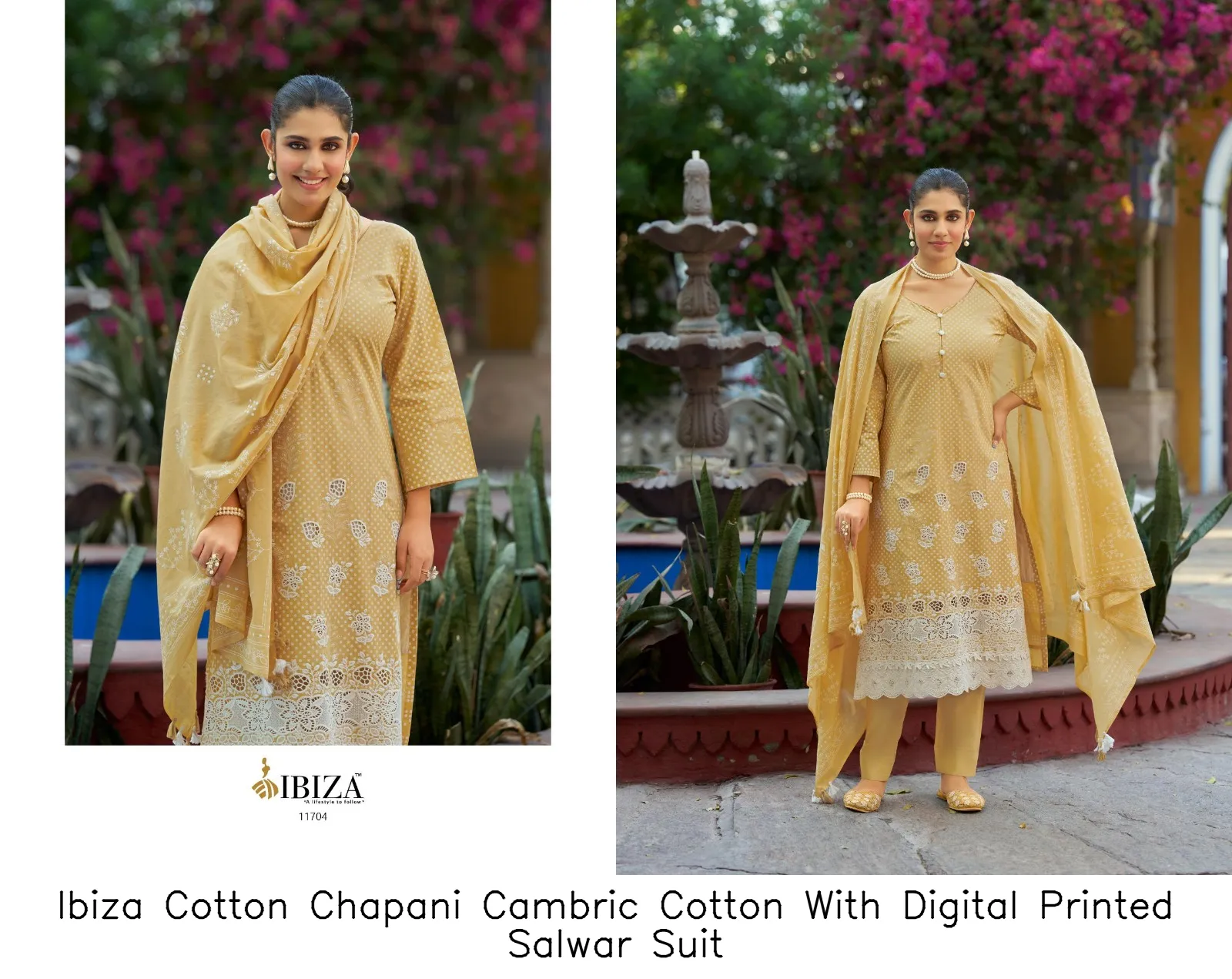 Ibiza Cotton Chapani Cambric Cotton With Digital Printed Salwar Suit — Wholesale Pakistani Suits, Ibiza wholesale from Surat - Gallery Image 5