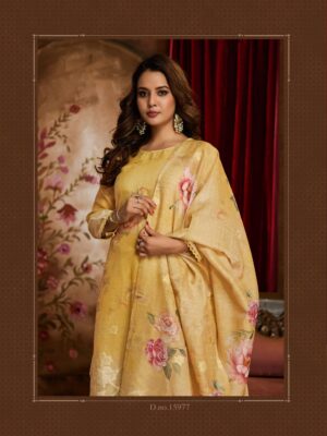 Ibiza Lime Light Pure Linen Designer Salwar Kameez Suit