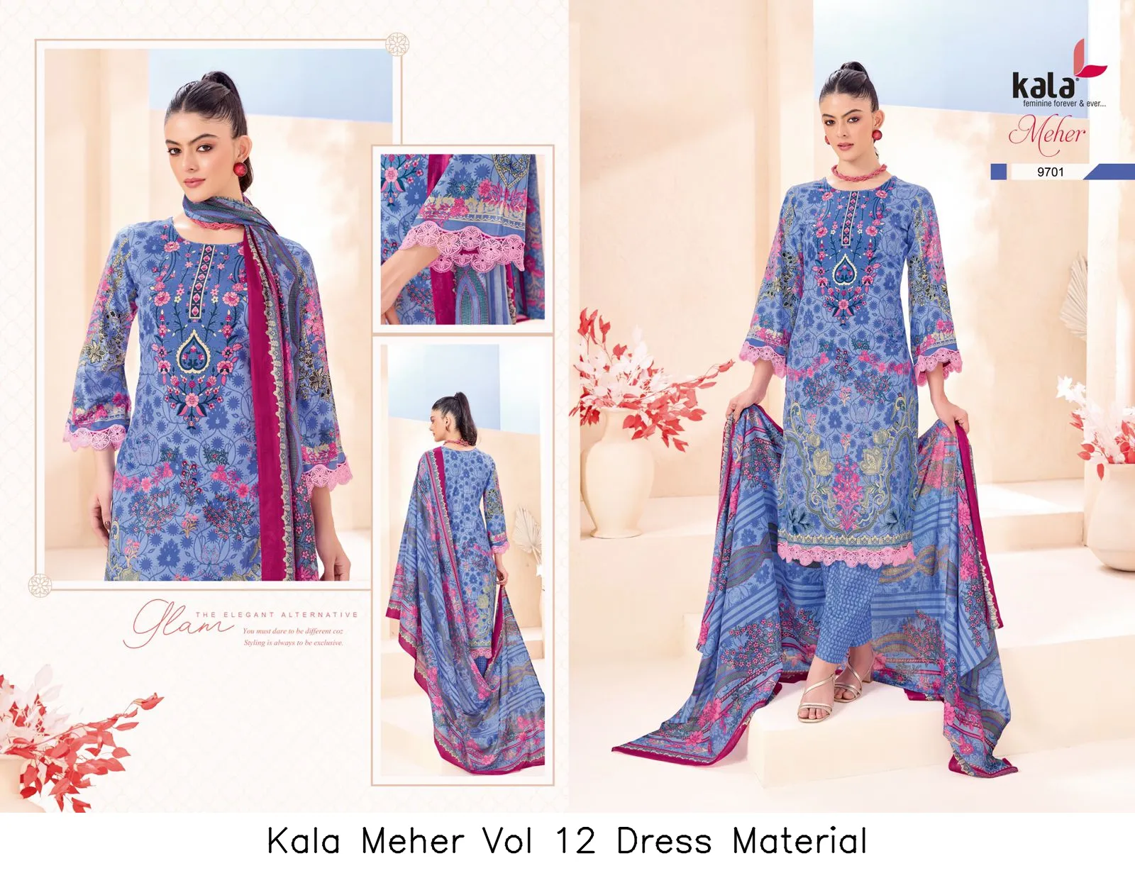Kala Meher Vol 12 Dress Material — Wholesale Dress Material, kala wholesale from Surat — view 10