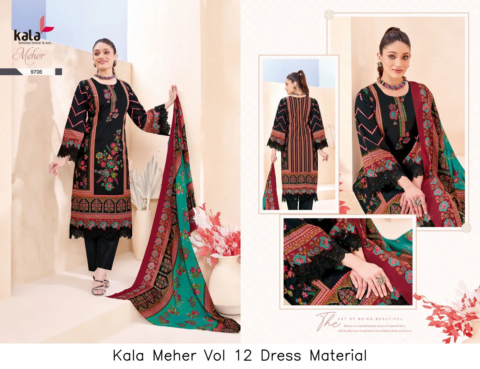 Kala Meher Vol 12 Dress Material — Wholesale Dress Material, kala wholesale from Surat — view 12