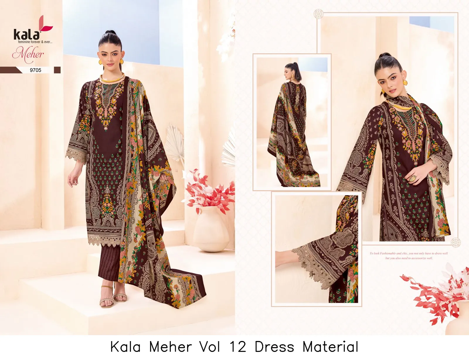 Kala Meher Vol 12 Dress Material — Wholesale Dress Material, kala wholesale from Surat — view 5