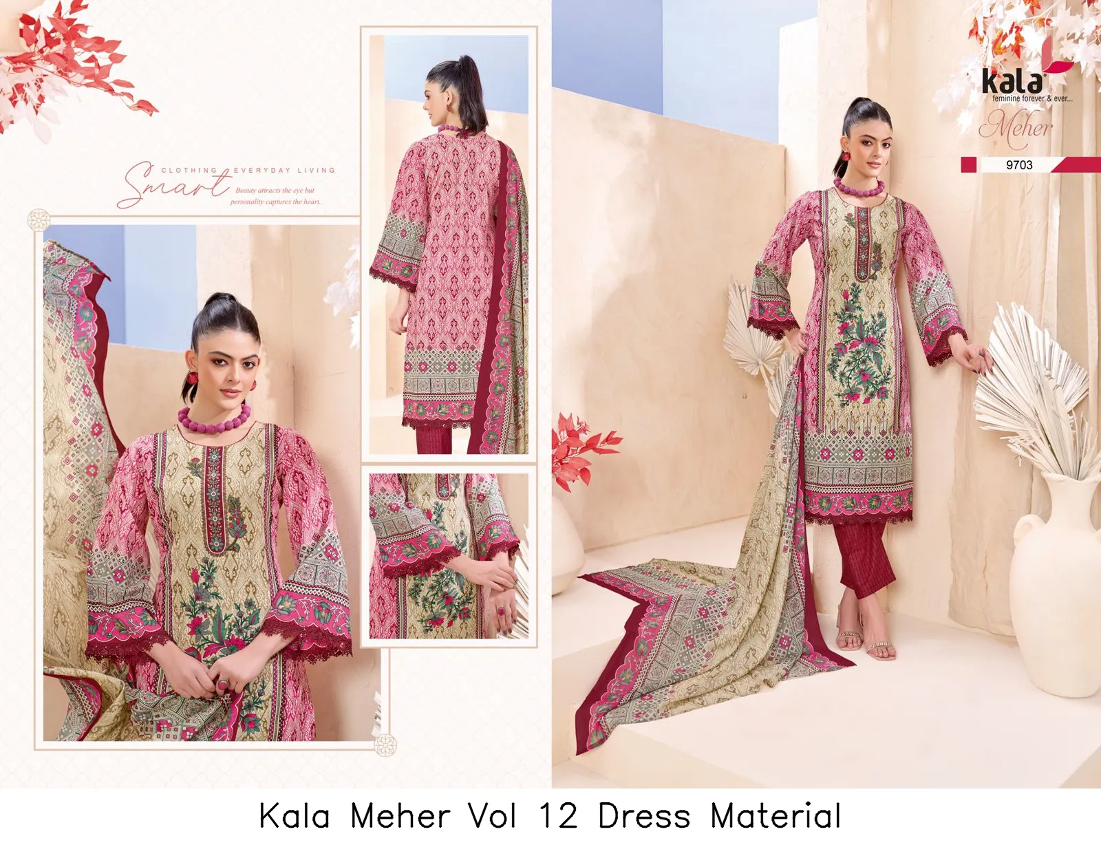 Kala Meher Vol 12 Dress Material — Wholesale Dress Material, kala wholesale from Surat — view 9