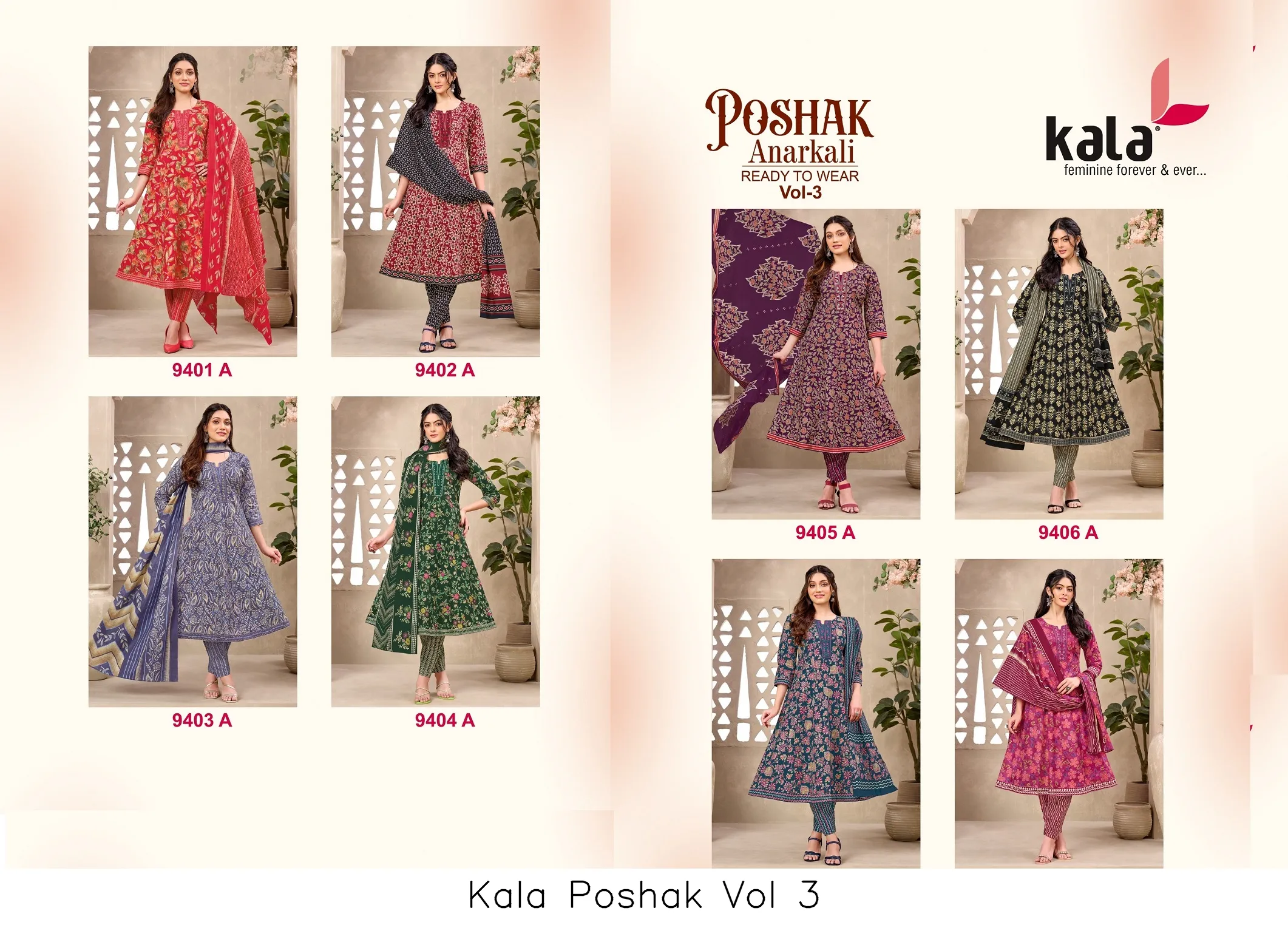 Kala Poshak Vol 3 — Unstitched Suits, kala wholesale from Surat — view 10
