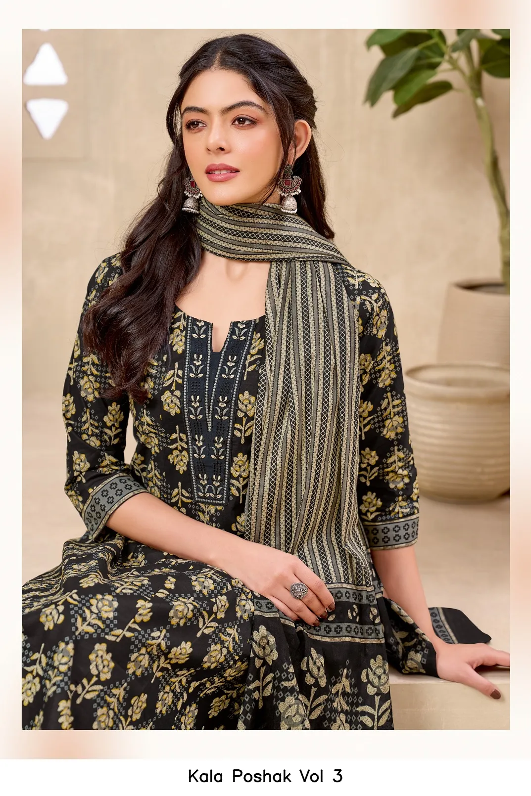 Kala Poshak Vol 3 — Unstitched Suits, kala wholesale from Surat — view 2