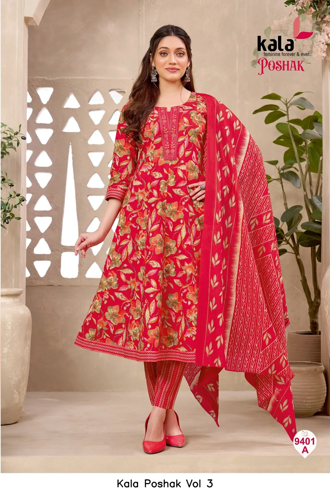 Kala Poshak Vol 3 — Unstitched Suits, kala wholesale from Surat — view 9
