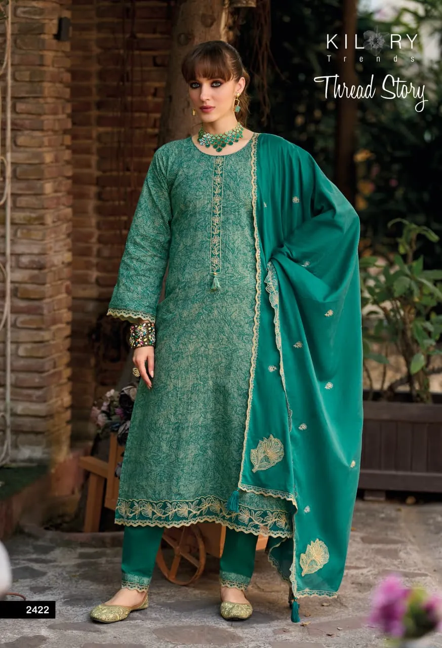 Kilory Thread Story Lawn Cotton Digital Printed Salwar Suit