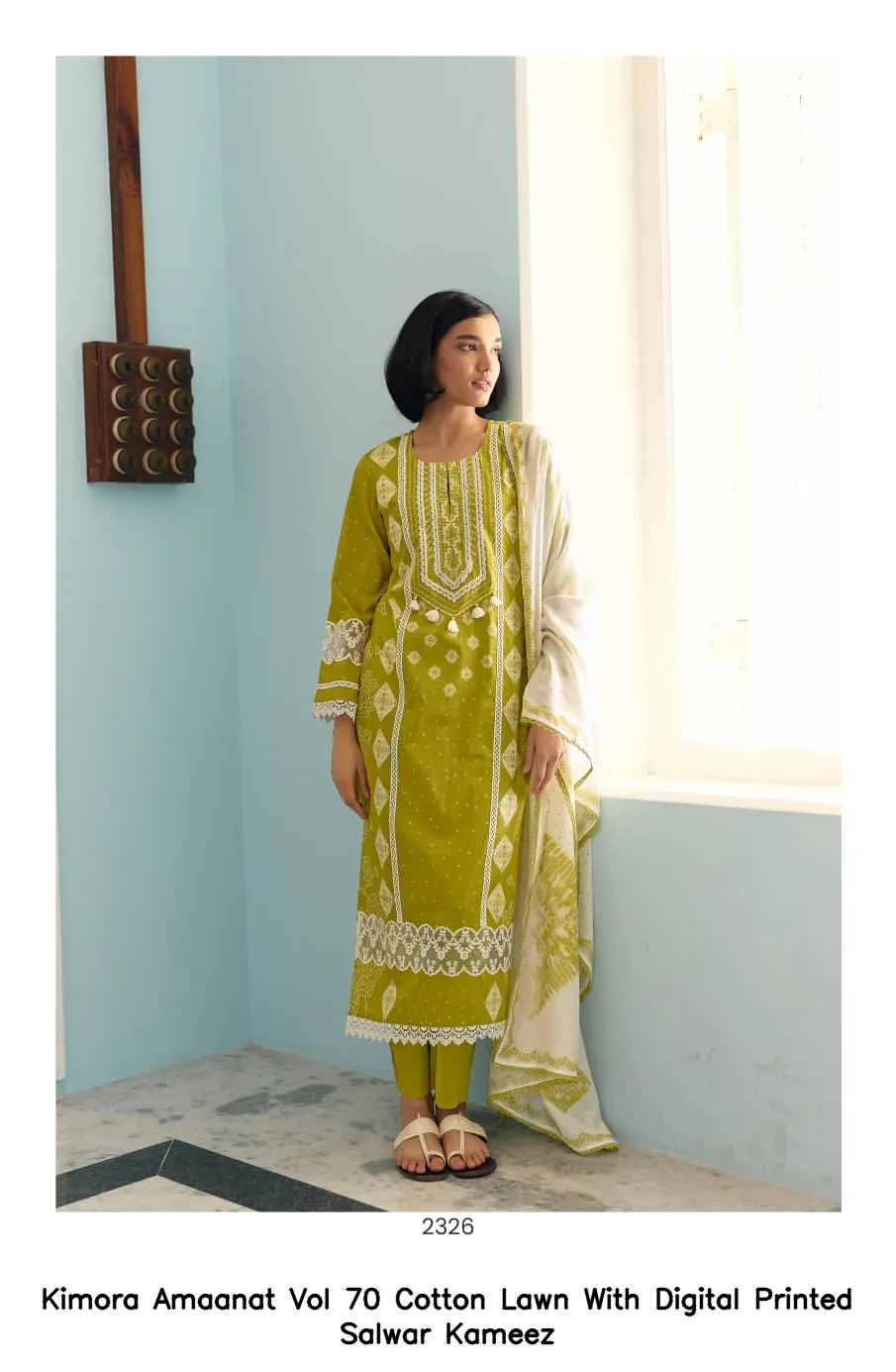Kimora Amaanat Vol 70 Cotton Lawn With Digital Printed Salwar Kameez — Wholesale Salwar Suits, Kimora wholesale from Surat — view 4
